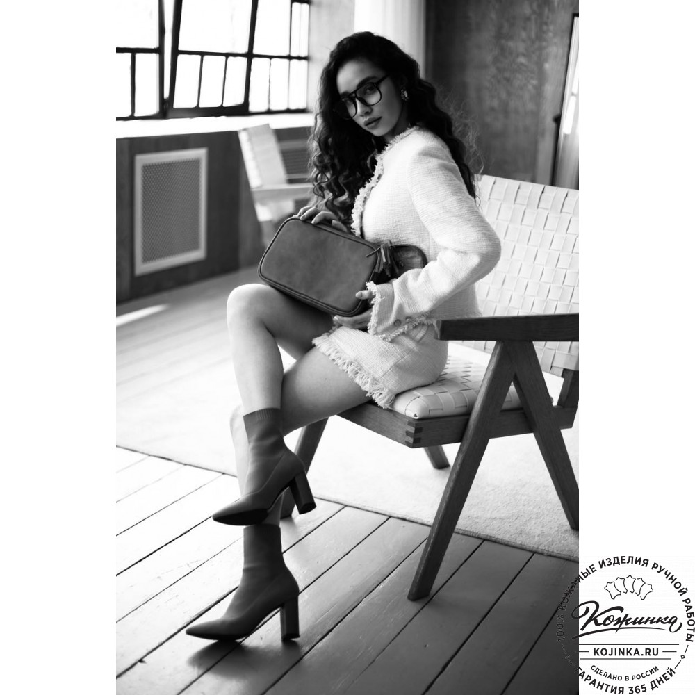 Женская кожаная сумка "Эмма" (красная)